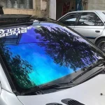 برجسب سولار شیشه جلو رنگی خودرو تیگو 5 درجه یک + اجرت نصب ویژه تهران نصب در مغاره - Image 2