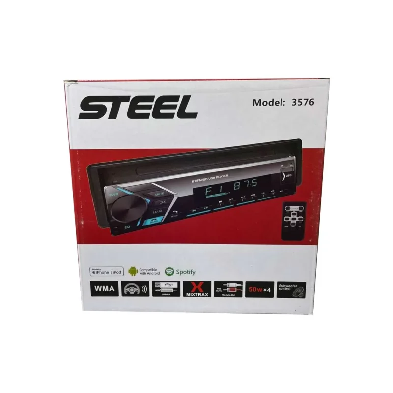 پخش خودرو برند STEEL مدل 3576 بلوتوثی - Image 2