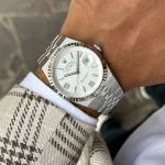 ساعت مچی رولکس لند‌دویلر | Rolex Land-Dweller | نقره ای صفحه سفید مستر کوالیتی