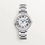 ساعت مچی کارتیه بالون بلو | Cartier Ballon Bleu | نقره‌ای صفحه سفید رپلیکا ایتالیا
