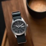 ساعت مچی سیکو ۵ میلیتاری | Seiko 5 Military | نقره ای مات صفحه مشکی های کپی