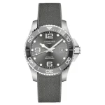 ساعت مچی لونژین هیدروکانکوئست | Longines HydroConquest | نقره‌ای صفحه خاکستری رپلیکا ایتالیا