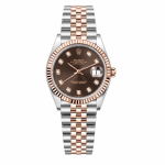 ساعت مچی رولکس دیت‌جاست | Rolex Datejust | نقره‌ای-رزگلد صفحه شکلاتی مستر کوالیتی