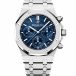 ساعت مچی اودمار پیگه رویال اوک | Audemars Piguet Royal Oak chornograph | نقره‌ای صفحه آبی های کپی