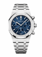 ساعت مچی اودمار پیگه رویال اوک | Audemars Piguet Royal Oak chornograph | نقره‌ای صفحه آبی مستر کوالیتی