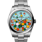 ساعت مچی رولکس اویستر پرپچوال | Rolex Oyster Perpetual | نقره ای صفحه بادکنکی کوارتز