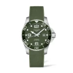 ساعت مچی لونژین هیدروکانکوئست | Longines HydroConquest | نقره‌ای-سبز صفحه سبز مستر کوالیتی