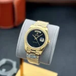 ساعت مچی رولکس دی‌دیت | Rolex Day-Date | طلایی صفحه مشکی رپلیکا ایتالیا