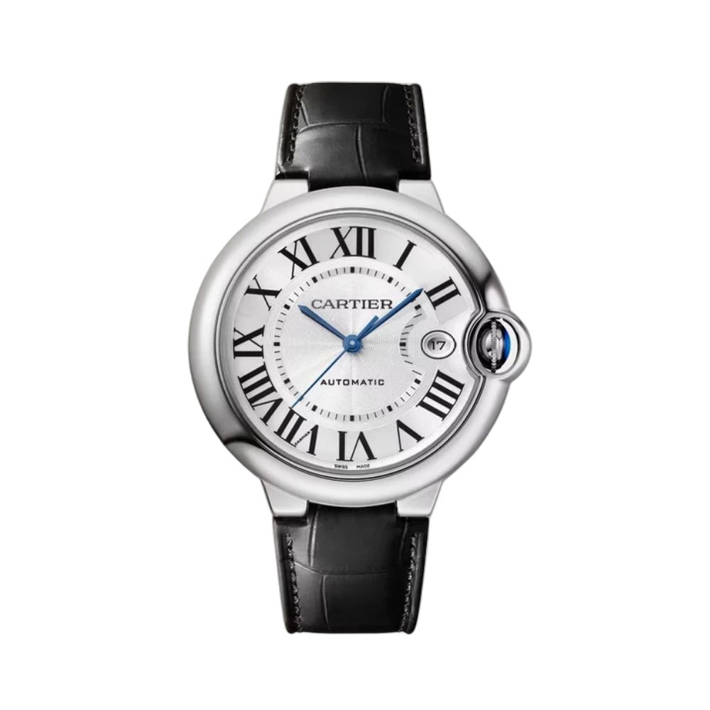 9c62045b-6494-4a2a-88dc-fdbcb0c440cb.jpg ساعت مچی کارتیه بالون بلو | Cartier Ballon Bleu | نقرهای-مشکی صفحه سفید رپلیکا ایتالیا - Image 1