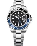 ساعت مچی رولکس جی‌ام‌تی مستر ۲ | Rolex GMT-Master II | نقره ای -مشکی-آبی صفحه مشکی مستر کوالیتی