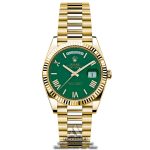 ساعت مچی رولکس دی‌دیت | Rolex Day-Date | طلایی صفحه سبز های کپی