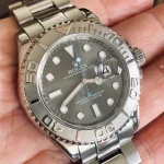 ساعت مچی رولکس یات مستر | Rolex Yacht-Master | نقره ای صفحه مشکی رپلیکا ایتالیا