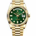 ساعت مچی رولکس دی‌دیت | Rolex Day-Date | طلایی صفحه سبز مستر کوالیتی