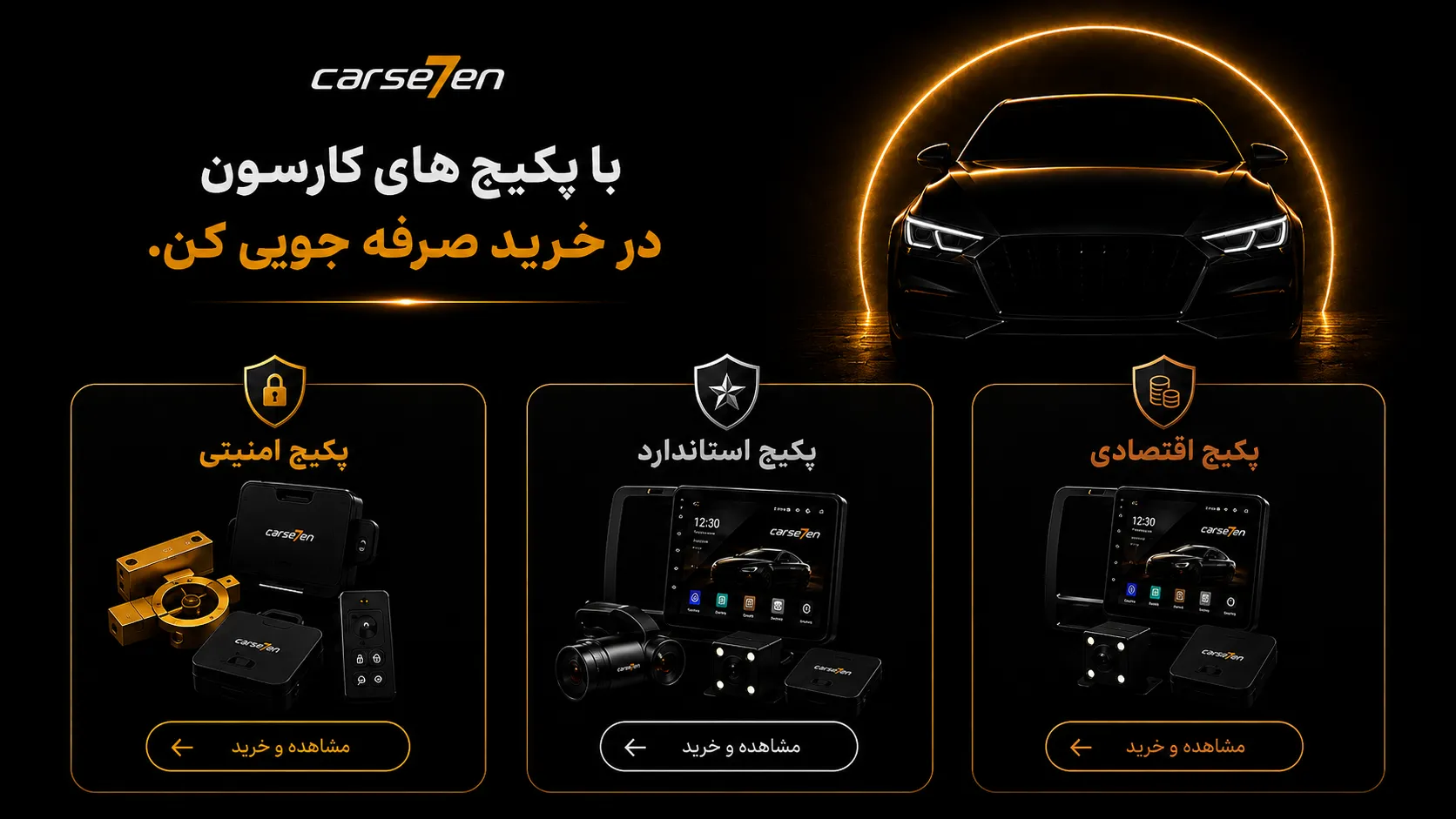 پکیج های امنیتی استاندارد و اقتصادی کارسون