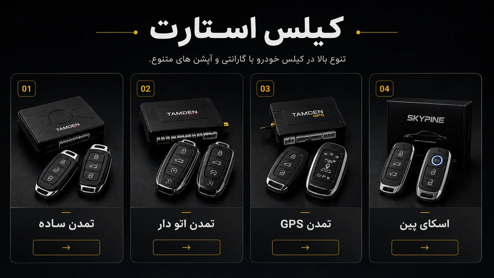 دسته بندی کیلس استارت خودرو کارسون