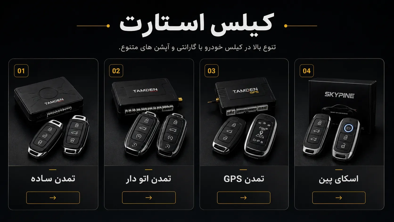 دسته بندی کیلس استارت خودرو کارسون